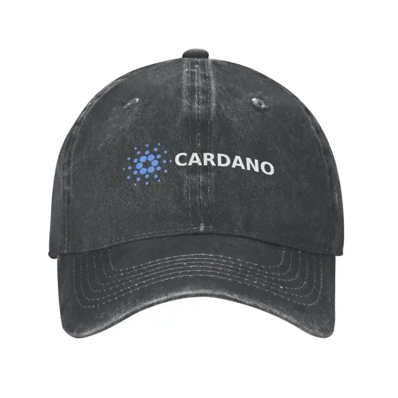 Cool Cotton Fashion Cardano Logo Baseball Cap Men Women Custom Adjustable Unisex Bitcoin Crypto Coin Dad Hat Spring