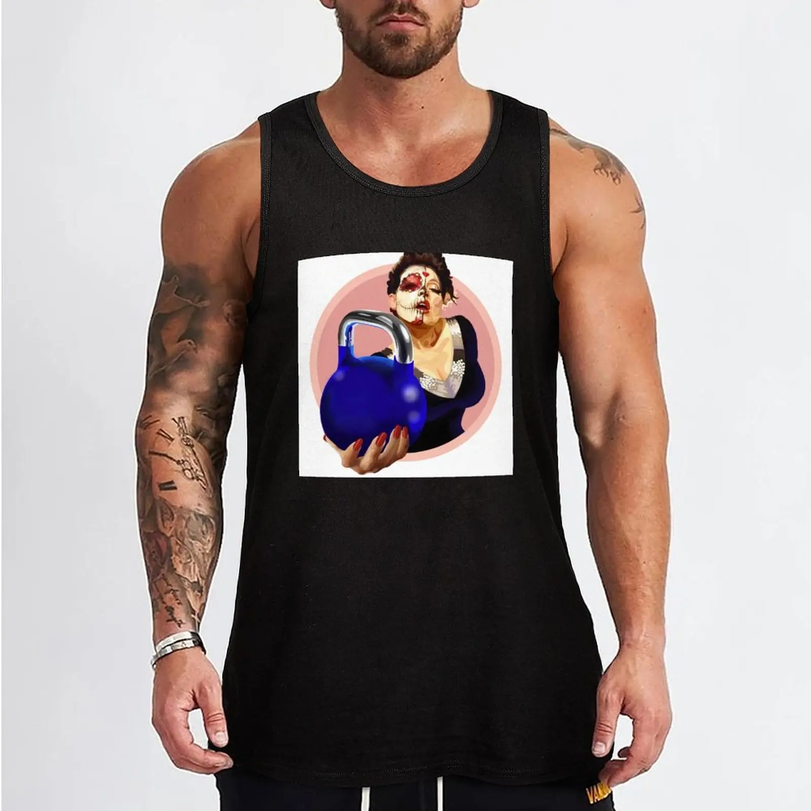 Girevoy Day of the dead @LHDesignsART Tank Top sleeveless t-shirts for men singlets for men