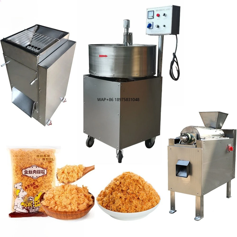 

Widely Beef Floss Making Machine Pork Chick Floss Maker Rotary Frying Pan Dried Meat Floss Making Machine for Sale