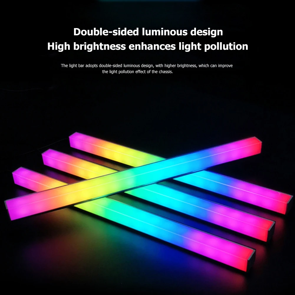 COOLMOON 30cm 5V/3Pin Pequena faixa de luz de 4 pinos magnética RGB lâmpada de atmosfera colorida