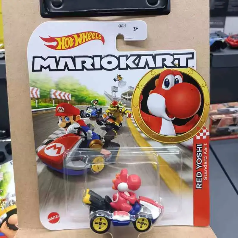 Genuine In Stock Hot Wheels Gbg25 Super Mario Bros. Movie Mariokart Car 1/64 Die Casting Car Model Toys Children Festival Gifts