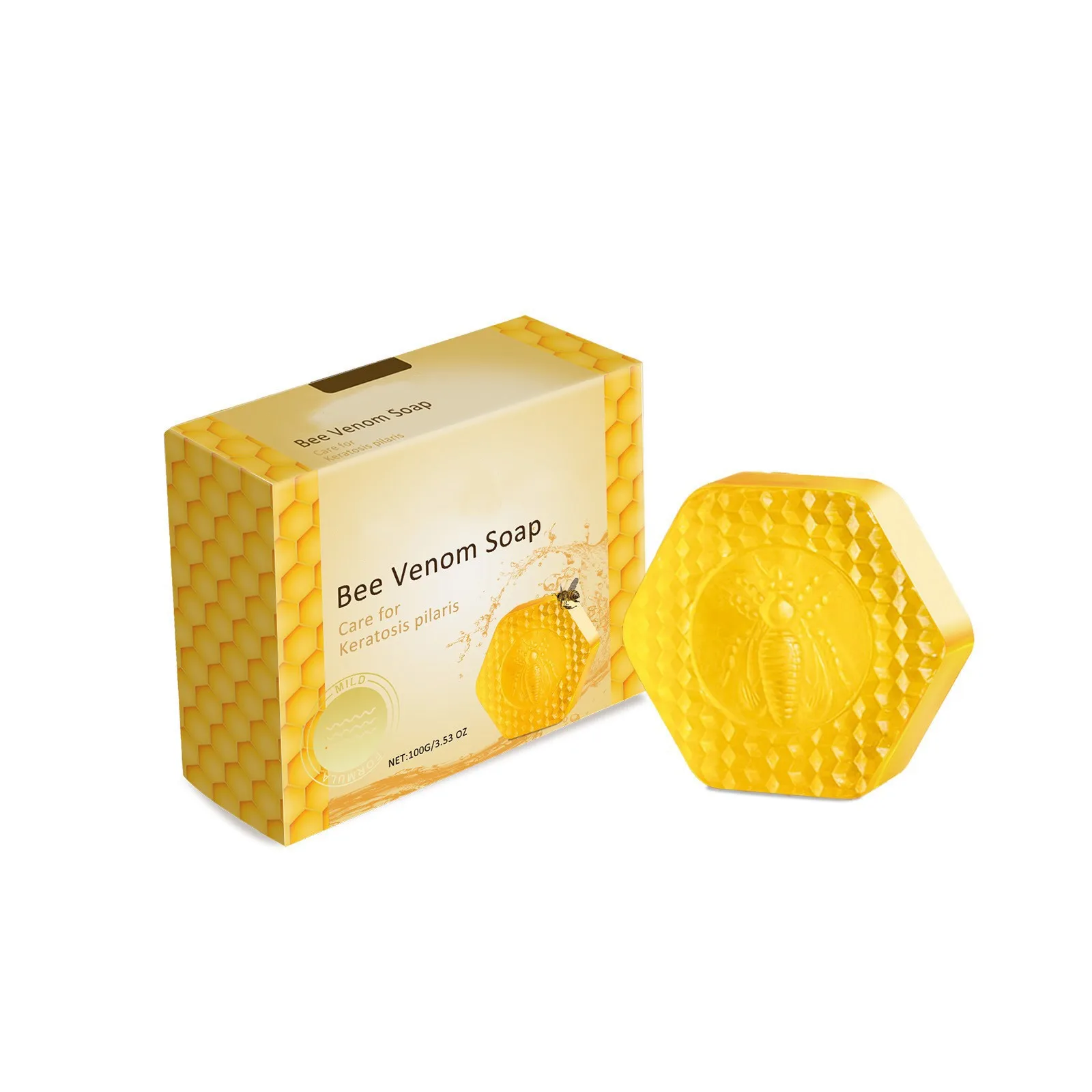 Bee Vēnom Soap Of Derma Care Soap Moisturizing & Cleaning Helping To Clear Accumulated Soap Men And Women Of All Ages