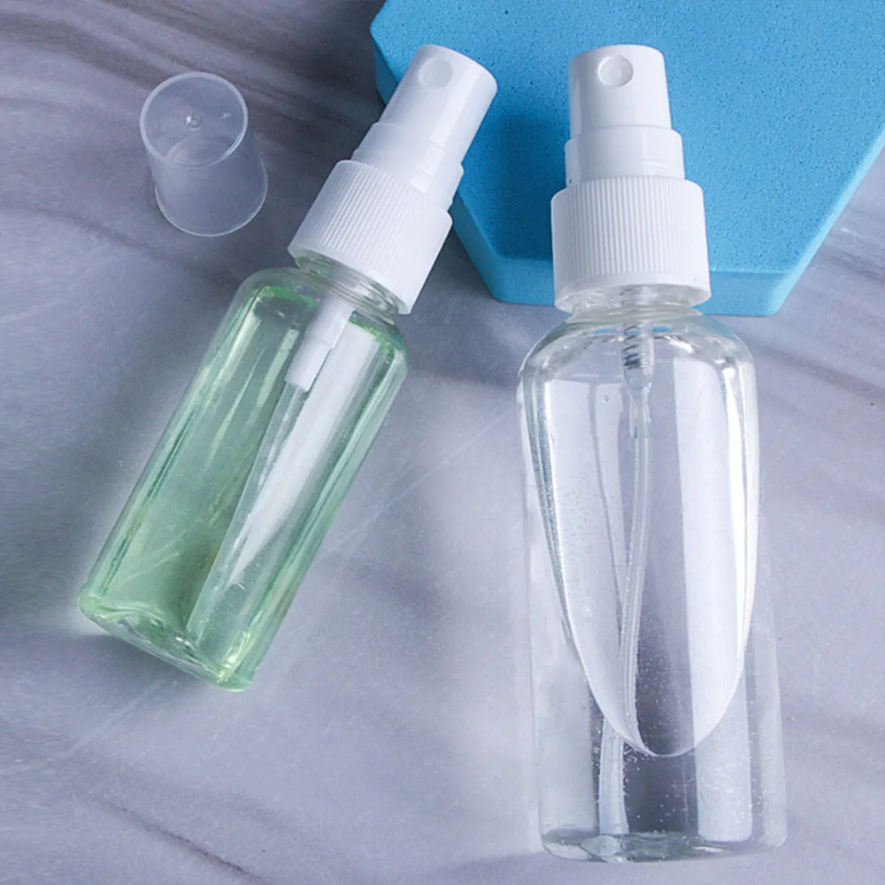 

20/50/100pcs 20ml 30ml 50ml 60ml 100ml Mist Spray Bottles Empty Clear Plastic Atomizer Alcohol Perfume Travel Bottle Portable