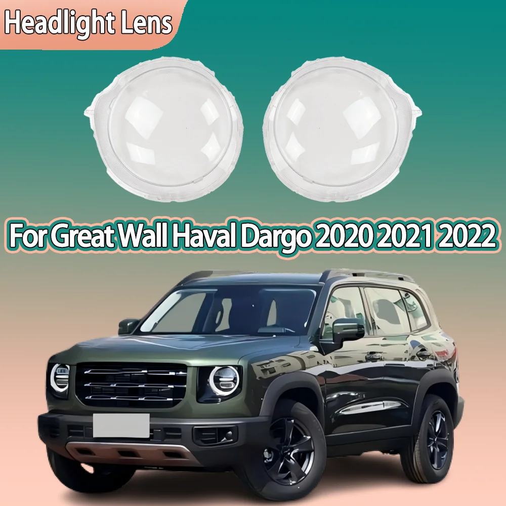 

Car Front Headlight Cover Transparent Lampshade Plexiglass Replace Original Lens Shell For Great Wall Haval Dargo 2020 2021 2022