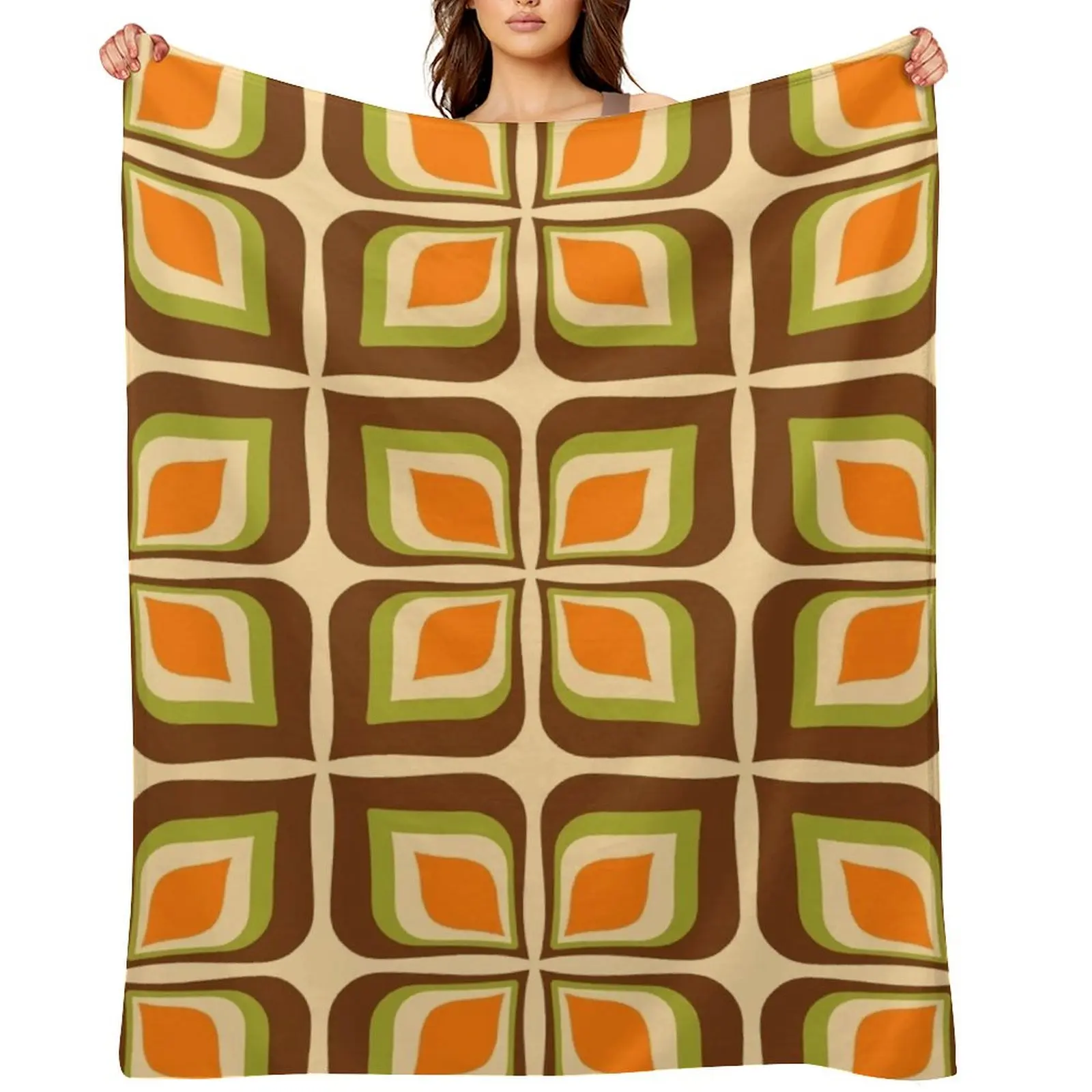 

Retro Gradient Flower pattern 725 Throw Blanket Vintage Blankets Sofas Of Decoration Custom blankets and throws Blankets