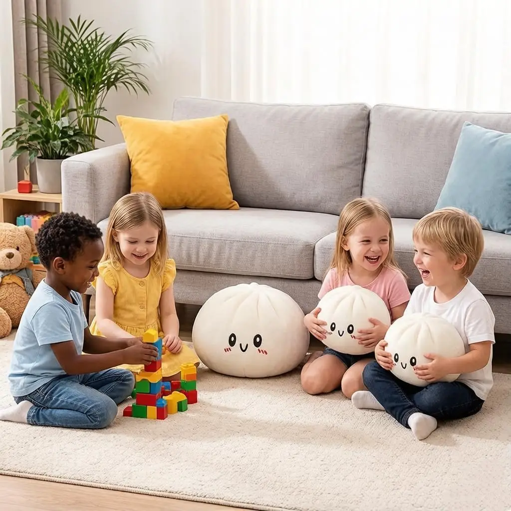 Extra Large Dumpling Squishy: Super Soft Sensory Body Pillow, Aesthetic Stress Relief Cushion, Trendy Room Decor, New 2026