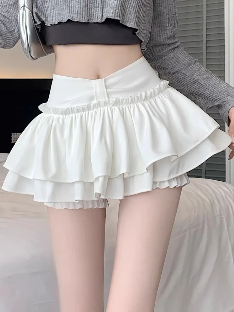 Puffy Half-length Skirt Women's High-waist Cake Skirt Summer Anti-exposure Miniature Ultra-short Skirt Pants Pure Desire Style