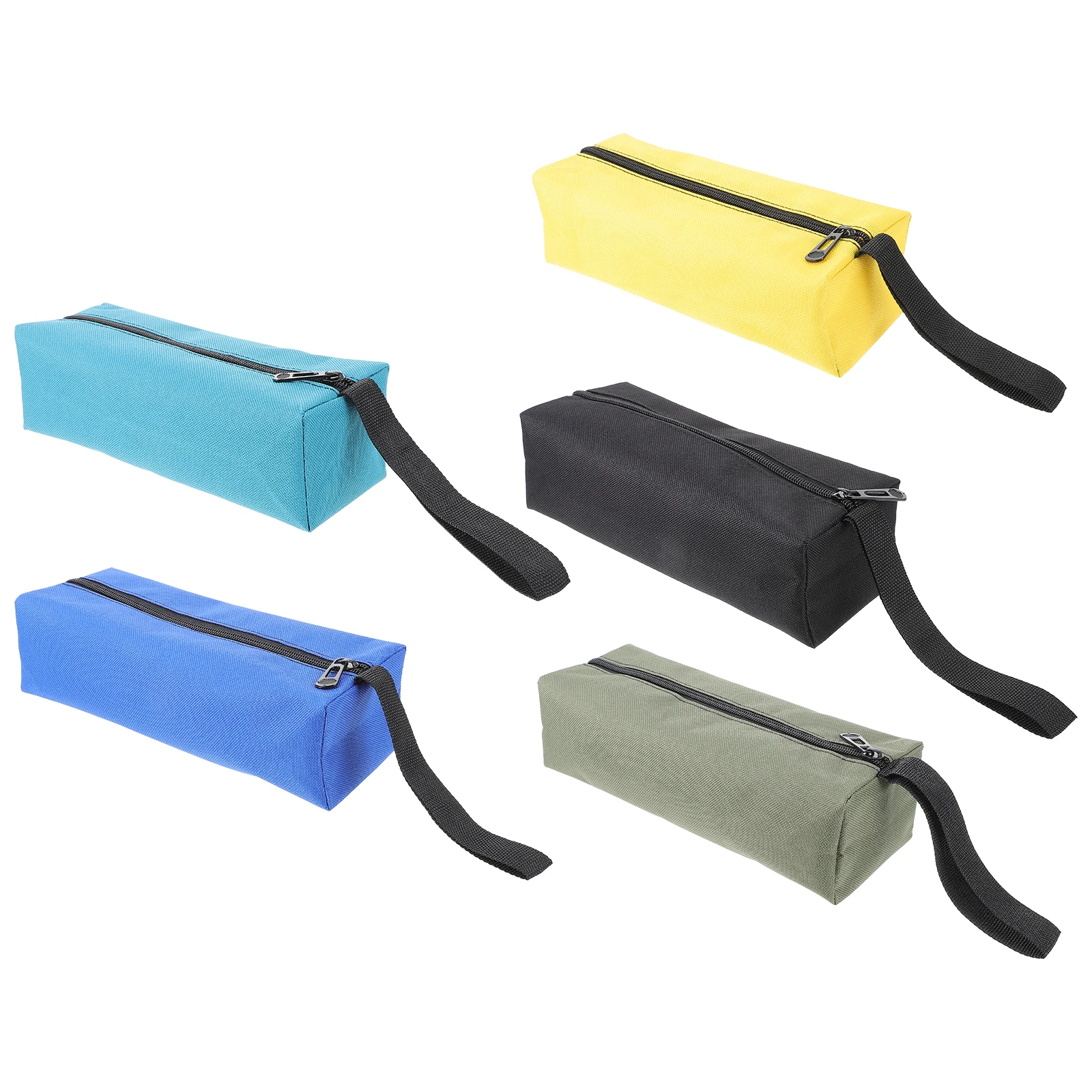 5 Pcs Waterproof Zipper Tool Bag 600D Oxford Cloth Multipurpose Storage ganizer Travel Small Tool Pouch Bank