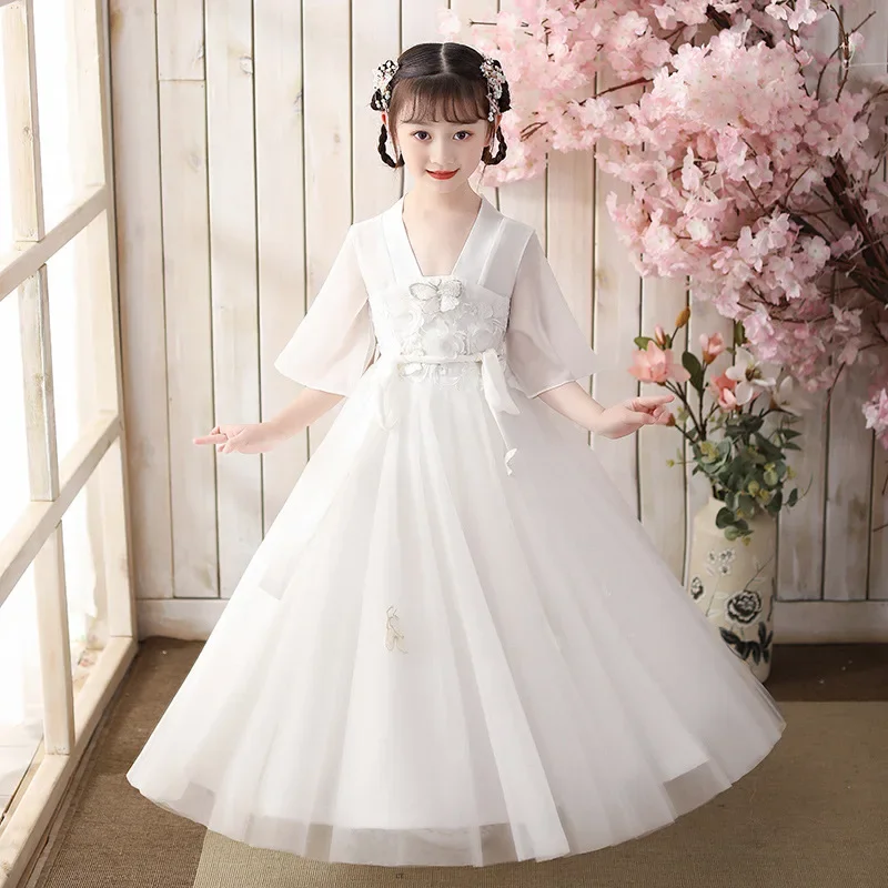 Chinese style dress girl children's costume antique style costume