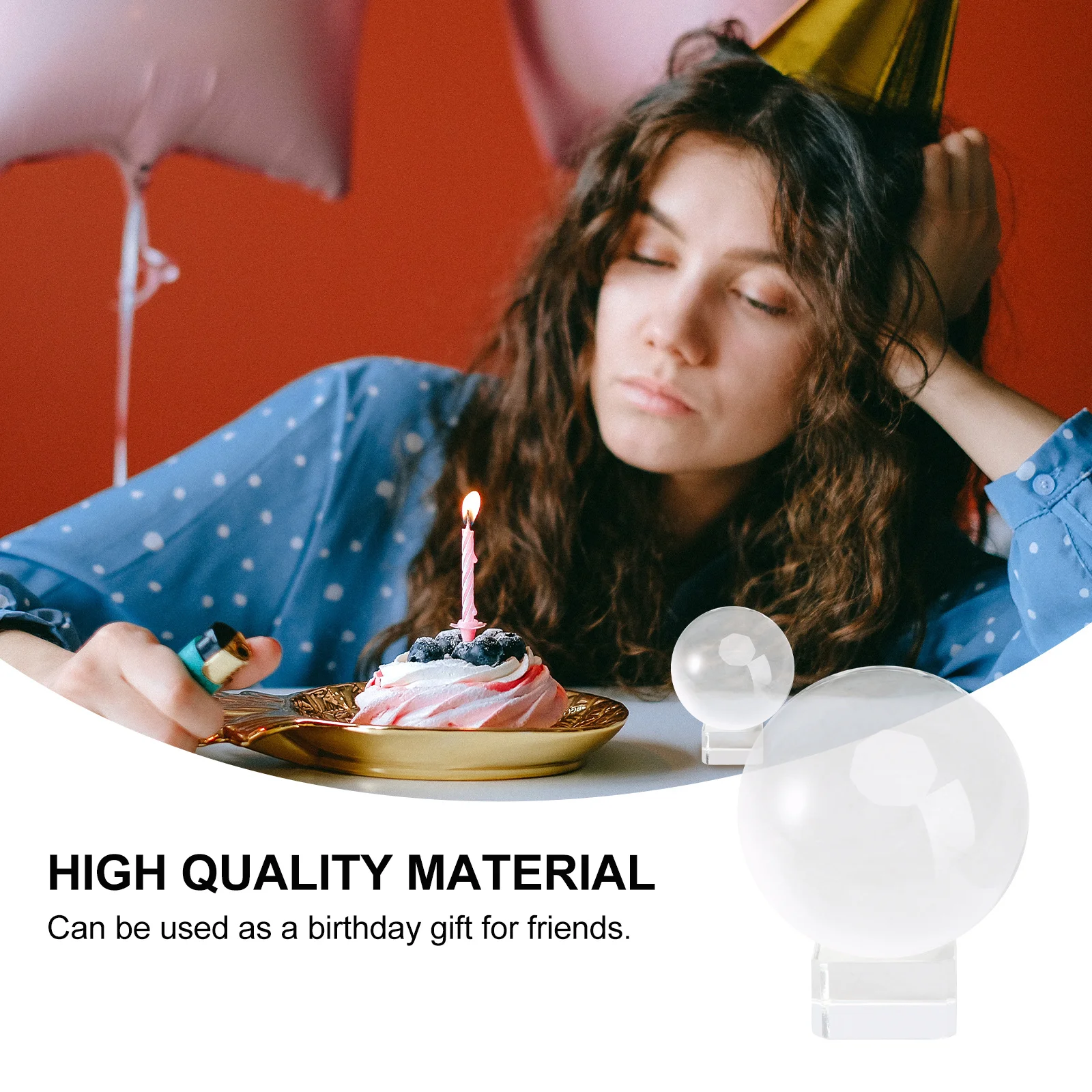 

1Pcs Crystal Ball Decoration Elegant Desktop Ornament Inner Carved Design Home Crystal Ball Decor Creativity Gift