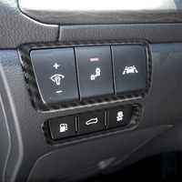 Accessories For Kia Cadenza K7 2017-2020 Interior Dash Control Switch Bezel Trim Stickers Carbon Fiber Look