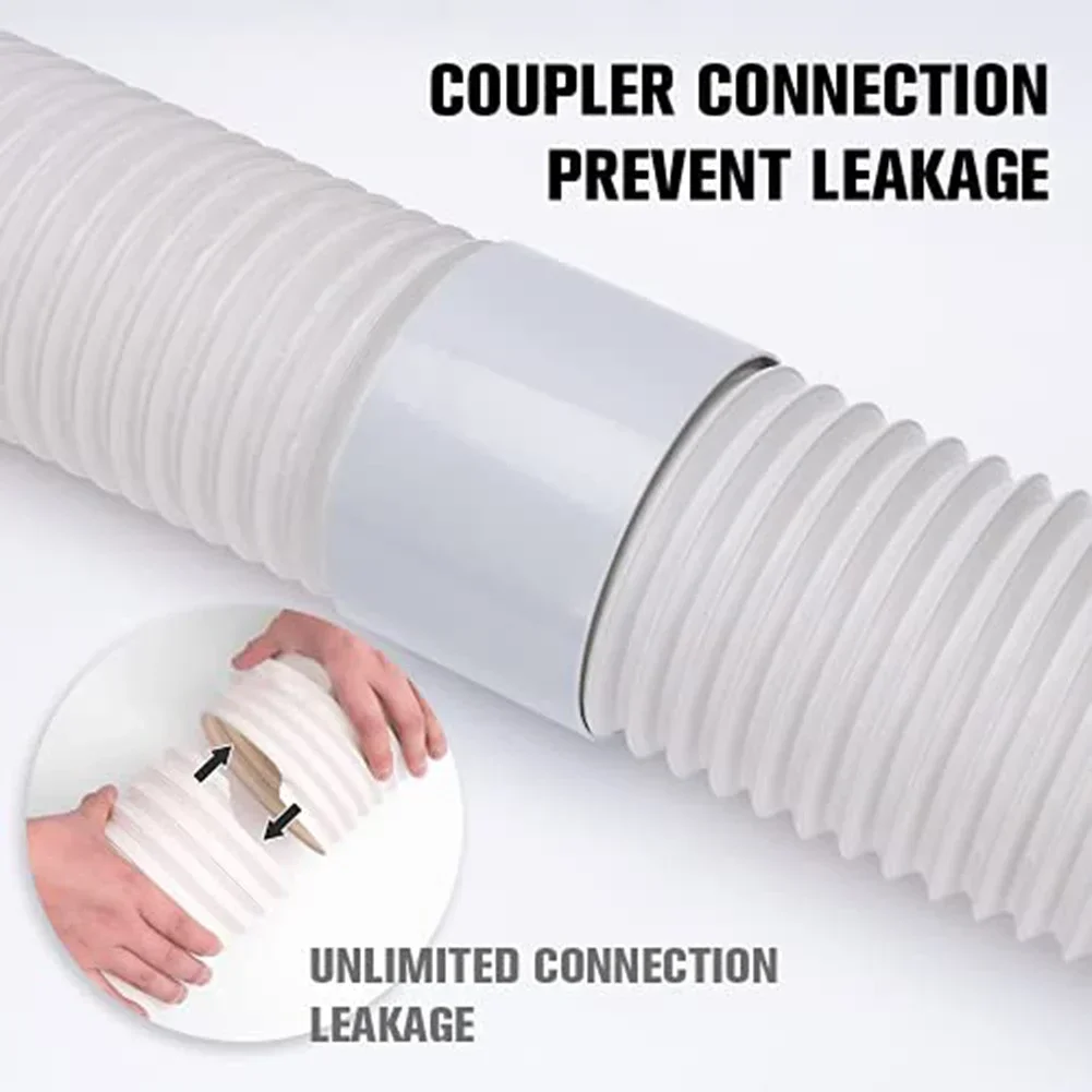 Mobile Air Conditioner Exhaust Pipe Connector 13/15CM Universal= Pipe Reducer Ventilation Tube Extension Adapter Leak-Proof