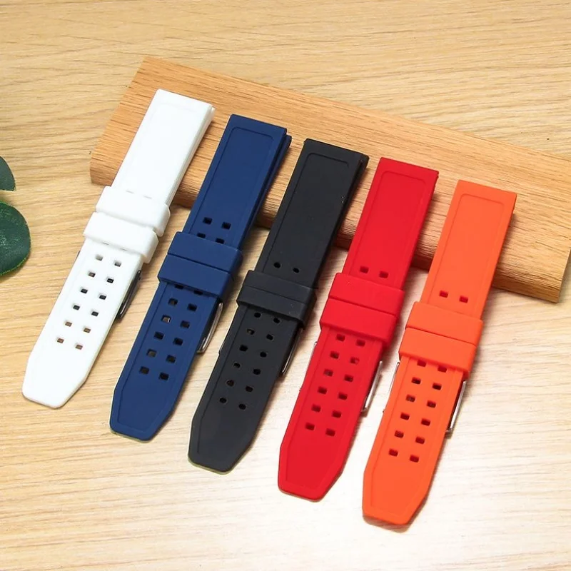23mm Silicone Watch Strap for Luminox Military 7251 3050 Watchband Men Women Sport Waterproof Watch Bracelet Dive Watch Belt