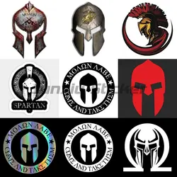 Spartan Helmet Shape Accessories Vinyl Sticker Wall Window Suitcase Laptop Mirror Scooter Moto Window Trunk Windshield Decal