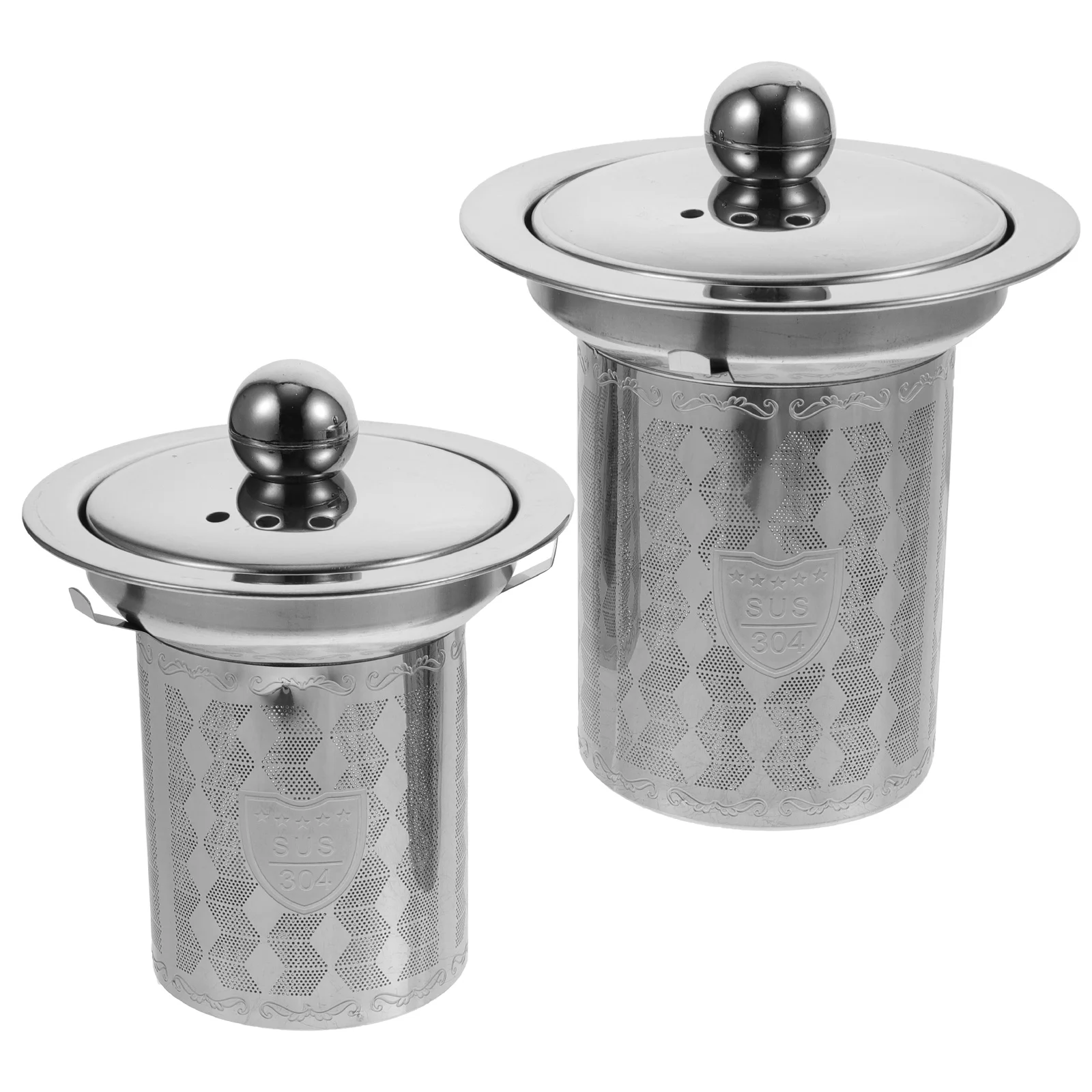 

2 Pcs Tea Strainer Steeper Stainless Infuser Mesh for Loose Leaf Sifters Teapot