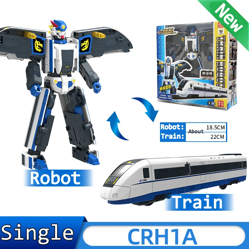 Single High-Speed Railway Super Train Deformation Robot Shinkansen Transformation Train Action Figure CRH Toys For Children Gift