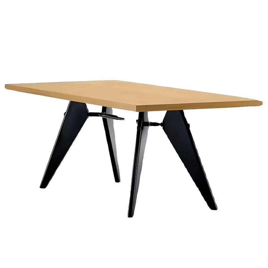 

Dining table work table design small apartment creative dining modern simple long