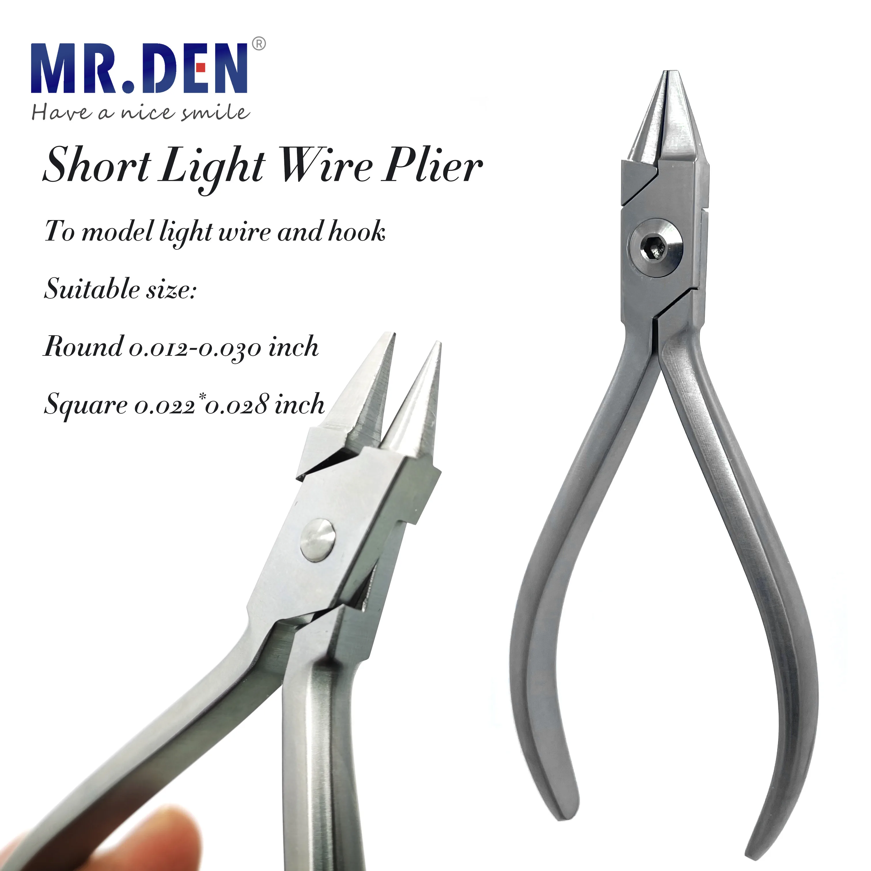 High Quality Dental Orthodontic Short Light Wire Plier Ortho Forceps Dentist Tools Surgical Forceps Instruments