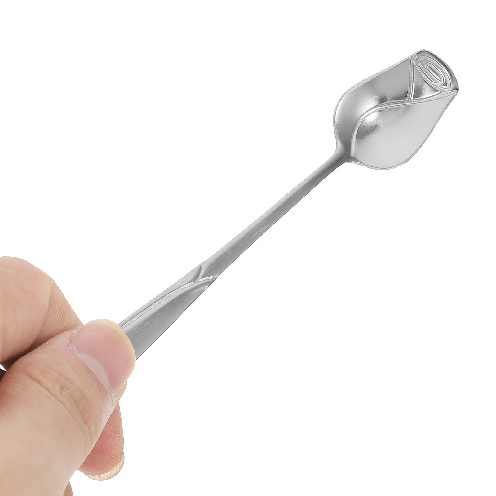 

3pcs Golden Rose Spoons 13cm Stainless Steel Coffee Honey Dessert Spoon Portable Pudding Small Metal Tea Scoop