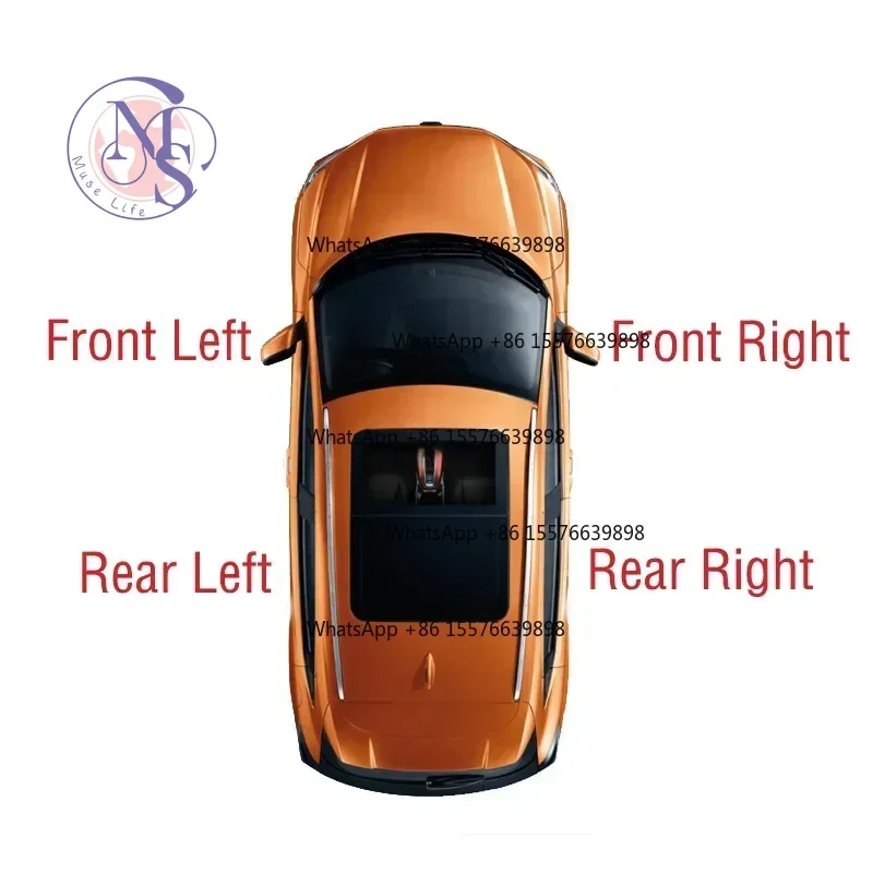 Side Rearview Mirror Housing Frame, Left / Right for SUV Replacement Spare Part