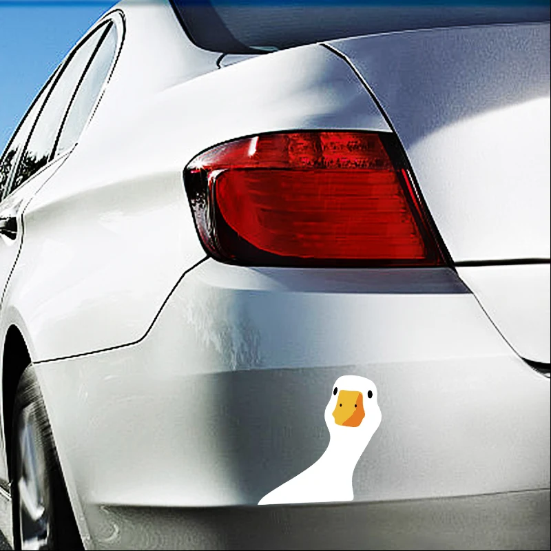 Car Safety for Doubtful Duck Cute Question Mark Auto Truck Outdoor Window Caution Decal view 2