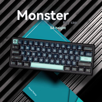 Monster Theme Keycap 172-key ABS Material Two-color Craft Keycap Adapts To Various Configurations of Mechanical Keyboard Keycaps