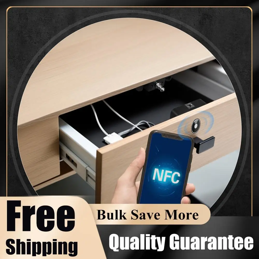 Smart Wood Cabinet Lock APP Remote Control Keyless IC Card Unlock Door Locker Drawer Electronic Lock for Furniture Drawer