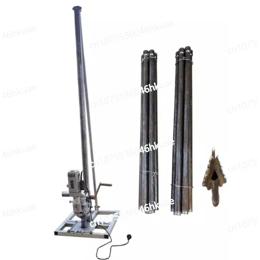 2500W irrigation complete set small cart electric well drilling machine household