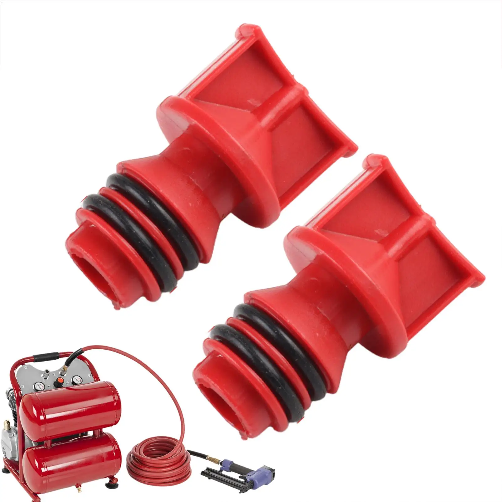 2pc Air Compressor Oil Caps Engine Oil Breather Plug Lightweight 17mm Male Thread Repair Replacement for Car Vehicle Maintenance