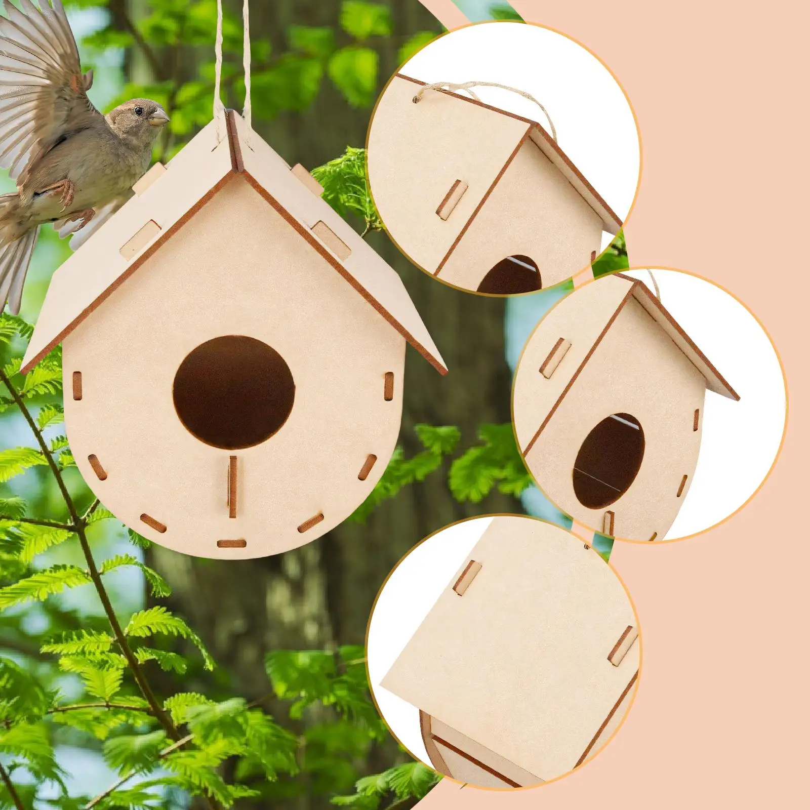 Modelo científico diy kit de casinha de pássaros brinquedo de construção educacional criativo para crianças experimentos científicos