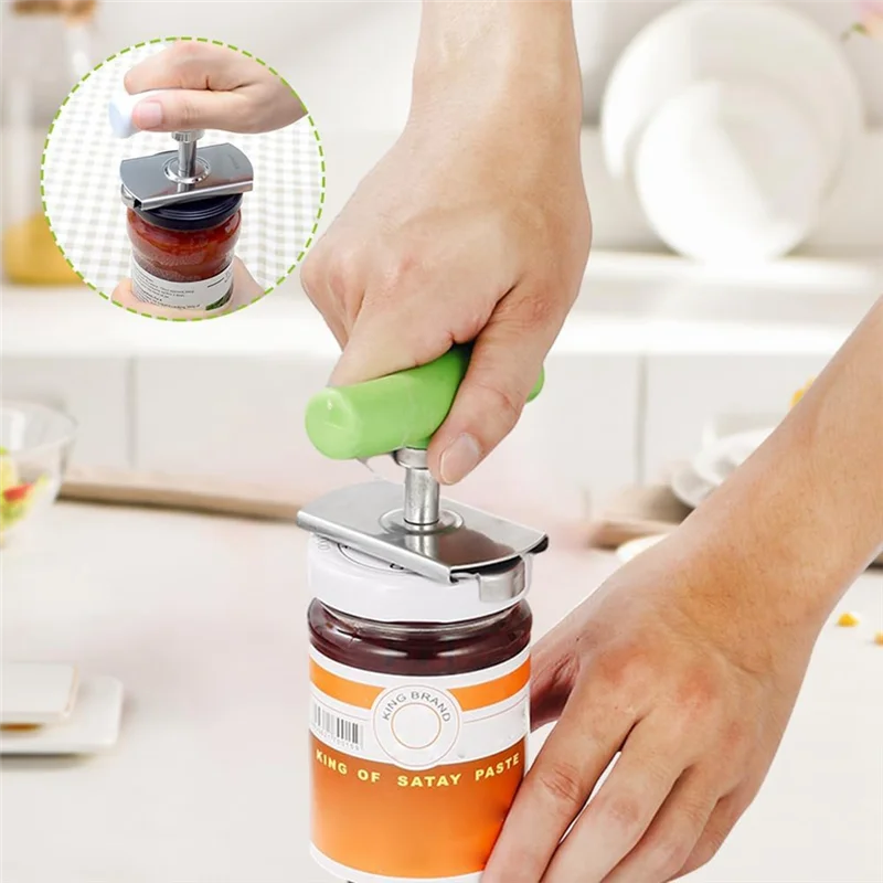 

A23I-Jaropener For Weak Hands Easy Open Adjustable Grip Jar Opener, Stainless Steel Can Opener Bottle Tin Cap For Seniors