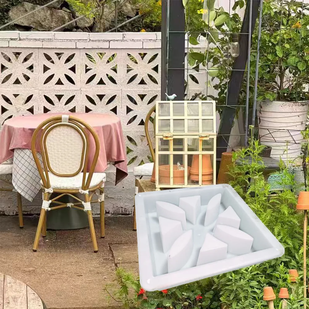 

Anti-Slip Concrete Plastic Paving Mould Cement Antique Brick Mold 30*30*7cm Garden Path Wall Brick Mould 3D Carving