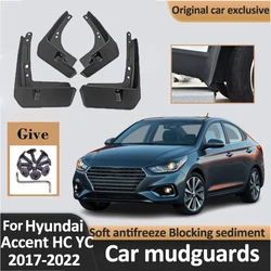 Car Mud Flaps For Hyundai Accent Verna Solaris HC 2017 2018 2019 2020 2021 2022 Mudguards Splash Guards Fender Cars Accessories