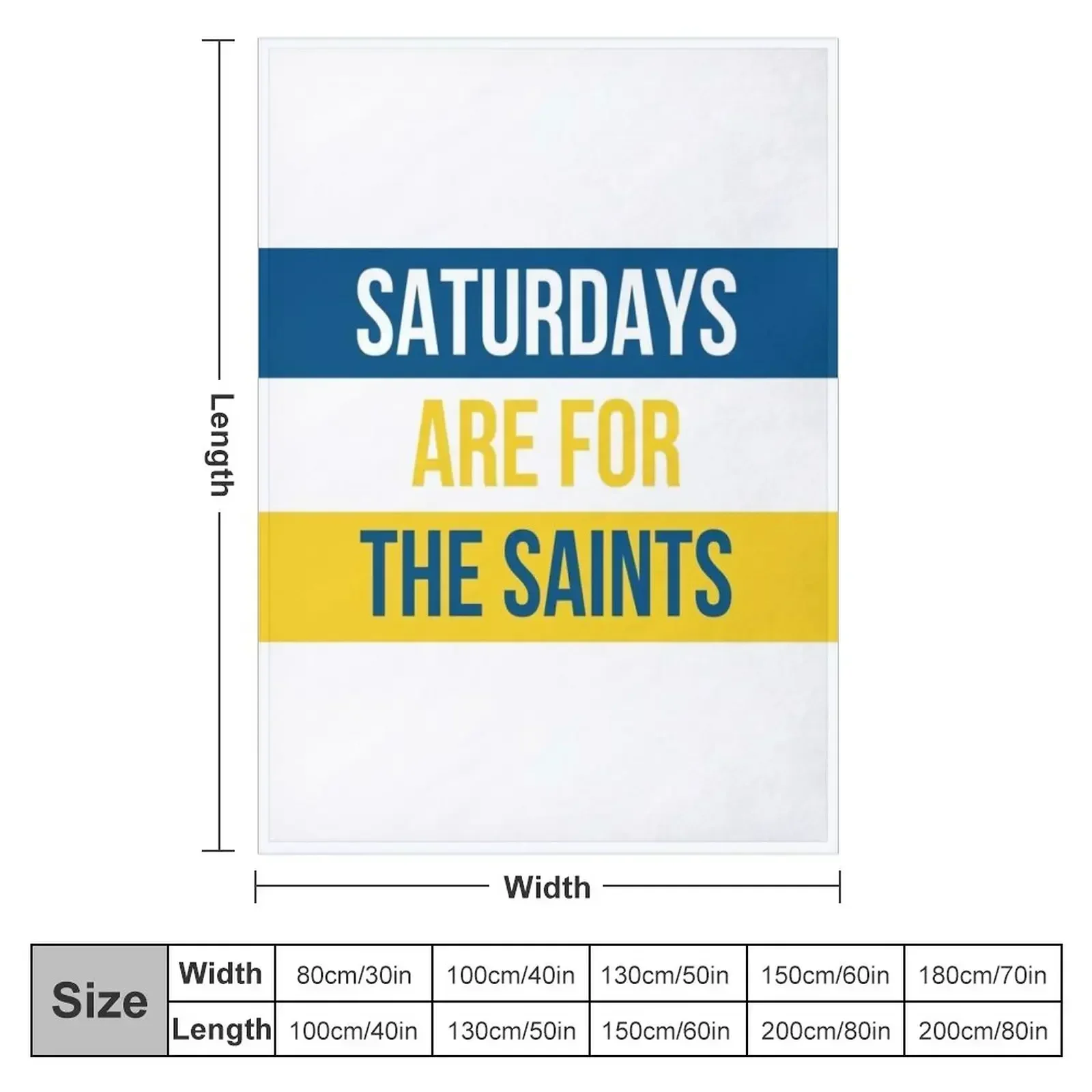 Saturdays are for the Saints - Siena Heights University Throw Blanket couch cozy soft plush fuzzy picnic outdoor blanket