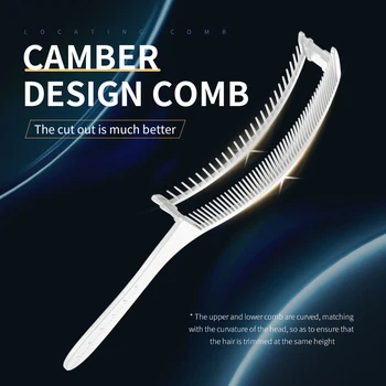 Barber Verblassen Kämme Neue Stil Professionelle Barber Haar Schneiden Gebogene Positionierung Kamm Hitzebeständige Flache Top Kamm Haar Werkzeuge