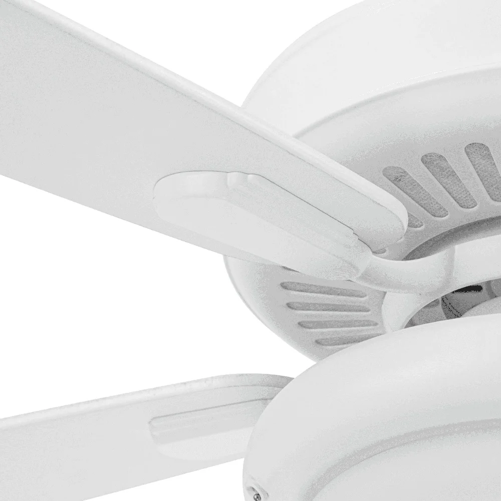 52 بوصة مروحة سقف خارجية داخلية مع سلاسل سحب خفيفة عكس الضوء محرك عكسي 3 سرعات شفرات زجاجية بلوري كفاءة الهواء