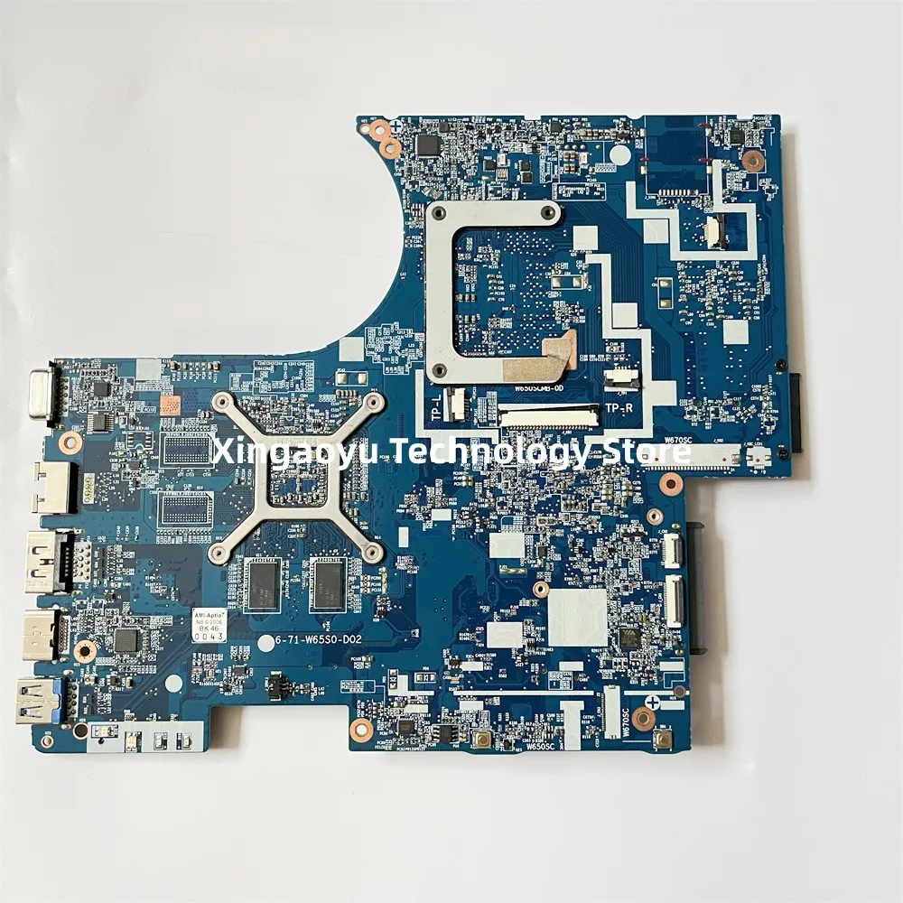 For CLEV0 W650S W650SC W670S W670SR W670SC Laptop Motherboard N16S-GT-B-A2 6-71-W65S0-D02 6-77-W650SB00-D02 100% Test OK