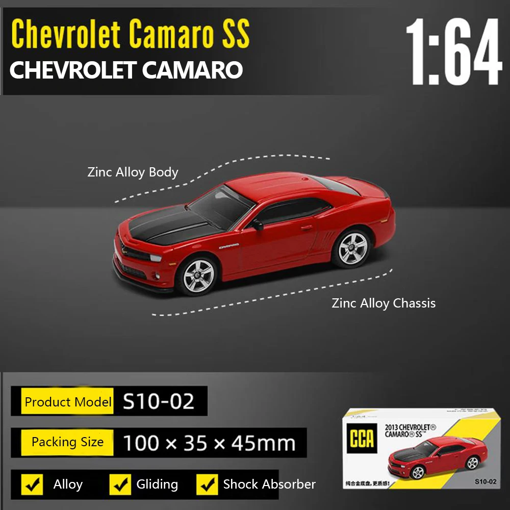 1/64 Chevrolet Camaro SS 2013 Alloy Diecast Car Model Chevrolet Diecast Car Mini Toy Car for Kids Collection Model