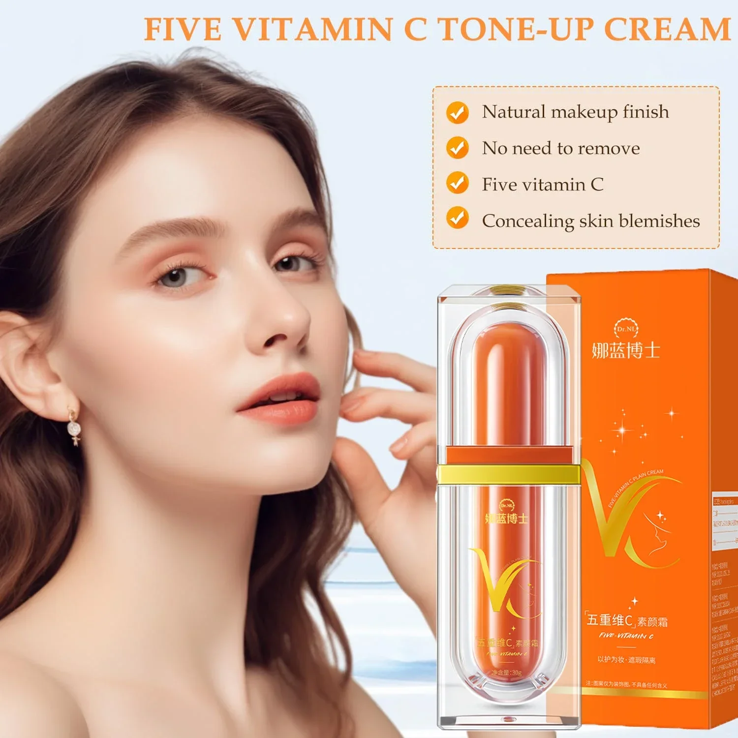 6 stuks hydraterende concealer foundation, gladde tooncrème, poriënminimalisatie, isolatie, langdurig, natuurlijke afwerking, 2 in 1