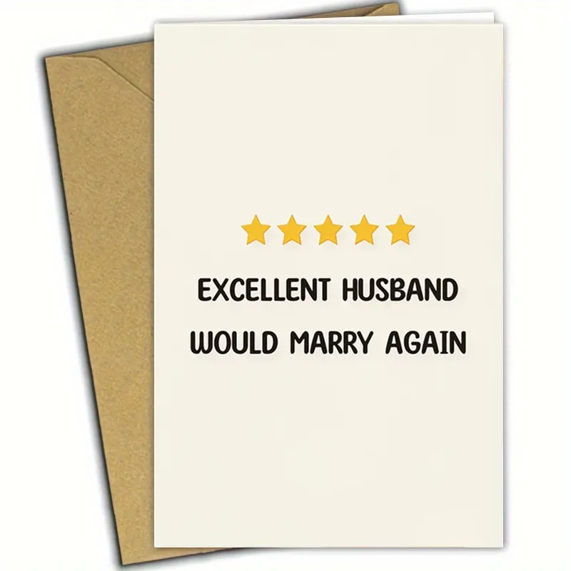1PC Funny Happy Birthday Anniversary Card Cards For Men Him Husband 20th 30th 40th 50th 60th Birthday Gifts Greeting Card