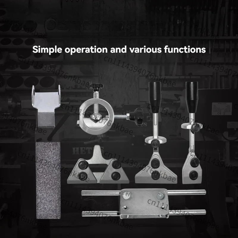 Low‑Speed Water Grinding Machine Auxiliary Tool Rest, Multi‑Clip Holder for Knives Scissors Axe Sharpening