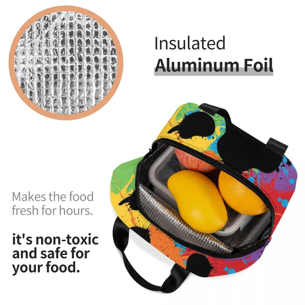 مخصص مثلي الجنس الدب باو فخر الغداء حقيبة الرجال النساء برودة الدافئة معزول صناديق الغداء للأطفال المدرسة #4