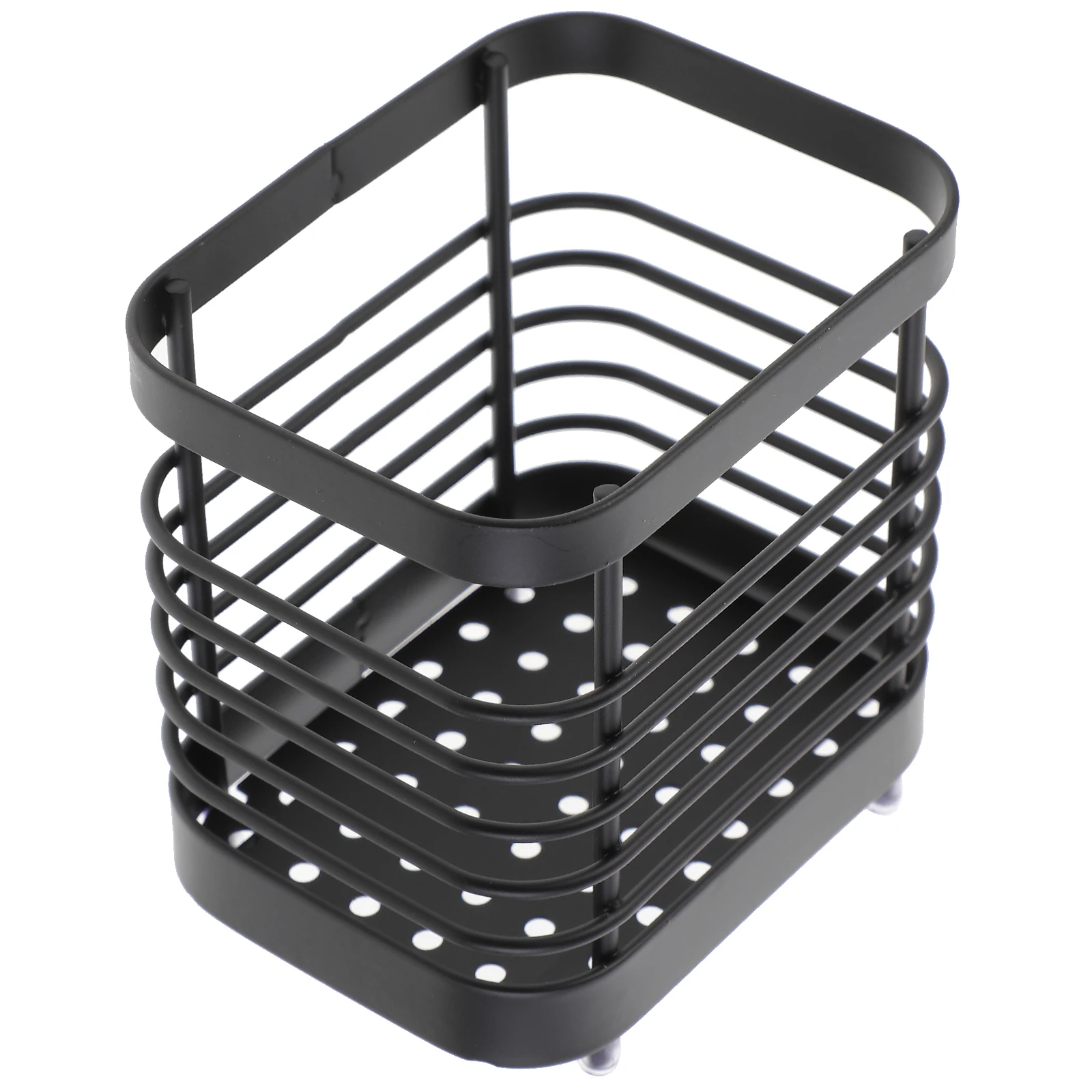 

Stainless Steel Holder Wall Mount Utensil Drying Rack Kitchen Cutlery Organiser Stand Tool Organizer Black Finish