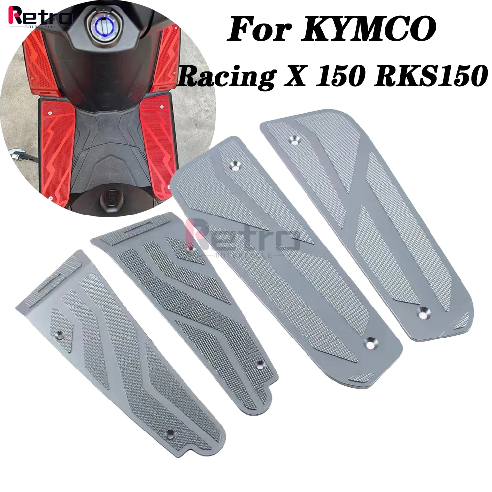 Motorcycle Modified CNC Aluminum Part Foot Mats Footrest Footboard Footpads Pedal Compatible For KYMCO Racing X 150 RKS150