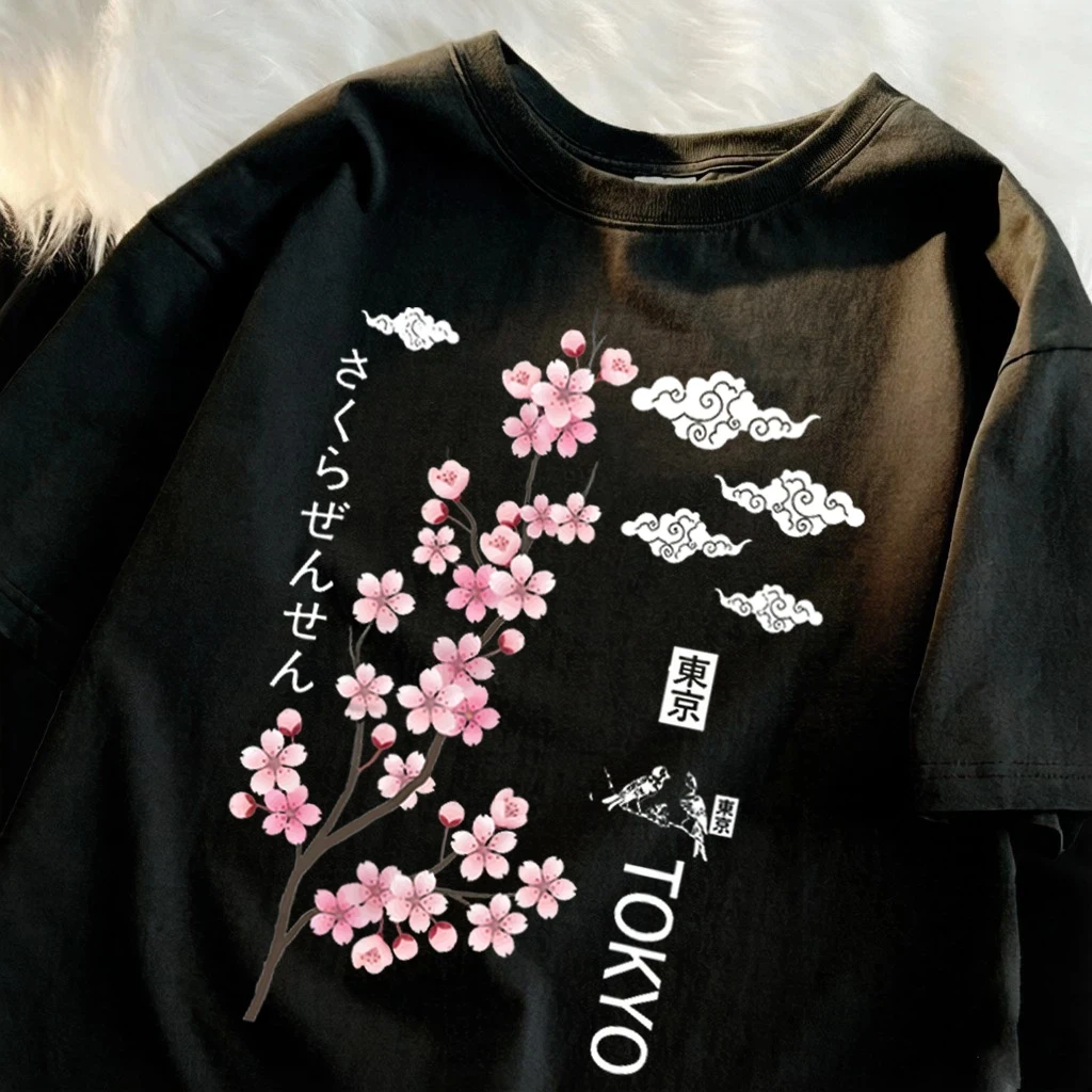 Vintage Fashion In Tokyo - 도쿄 프린트 티셔츠 여성용 여름 캐주얼