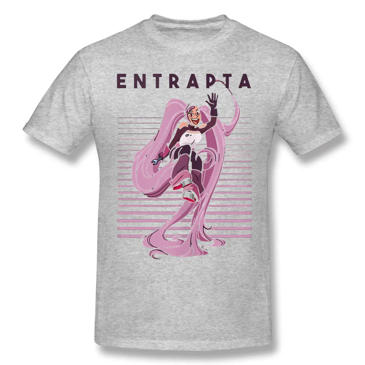 The Princess Of Power Stripes Entrapta Men Cotton Tees Tshirt Harajuku Streetwear She Ra Princess of Power Anime Manga T-Shirt