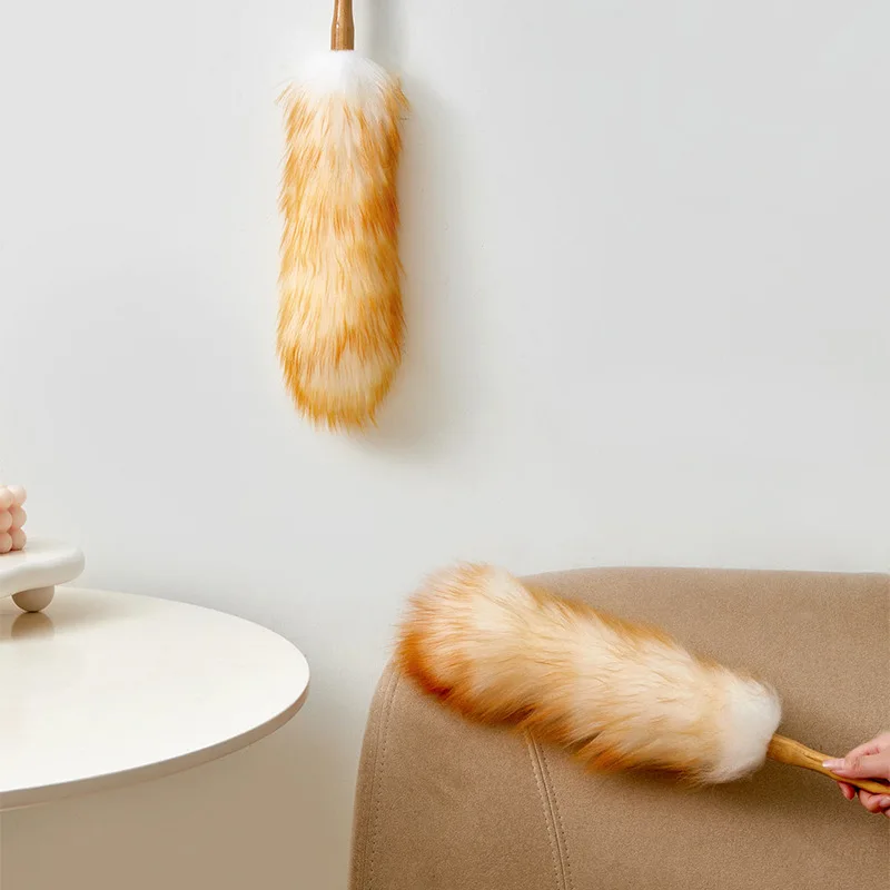 4144 Pure Wool Dust Remove Brush Dust Sweeping Cleaning Tools Indoor Household Car Thickened Static Duster
