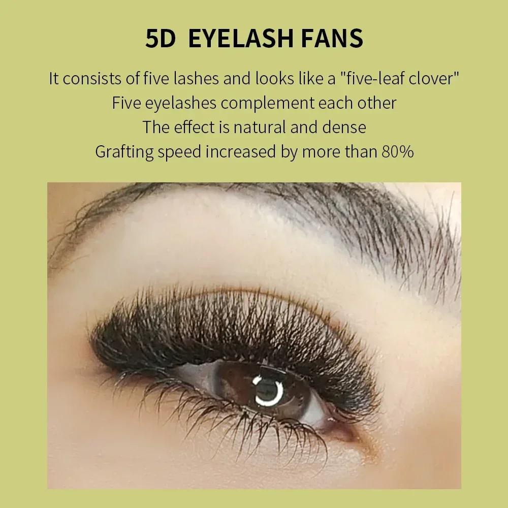 GLAMLASH Brown 3D 4D 5D Eyelashes C/D/L/LU/M Premade Volume Fan W Style Lashes Extension Makeup Tool