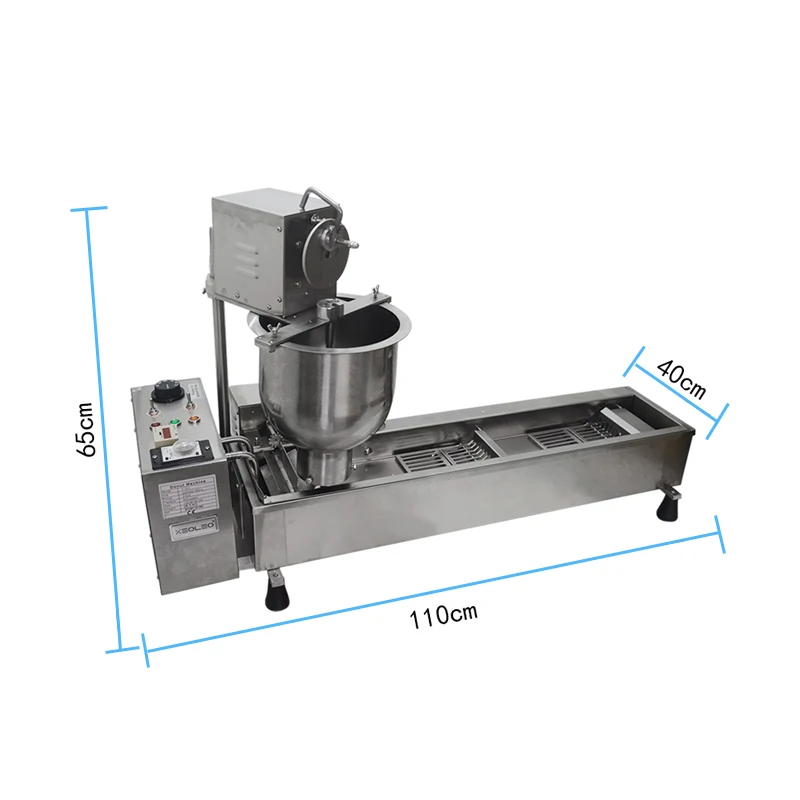 2025 NEW 7L Hopper Electric Fried Donut Making Machine Stainless Steel Kitchen Cooking Tool