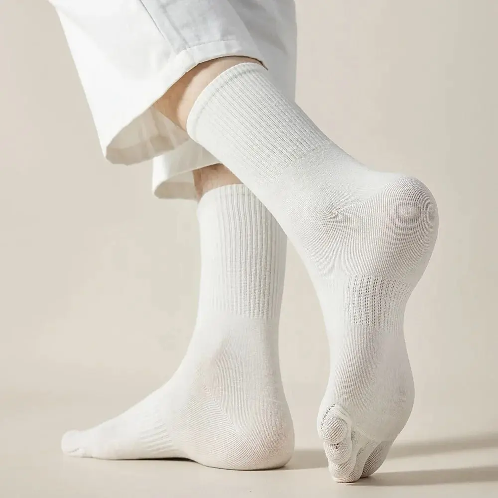 

With Separate Fingers Five Finger Socks Short Tube Anti Friction Low Cut Ankle Sports Socks Thin Sweat-absorbing
